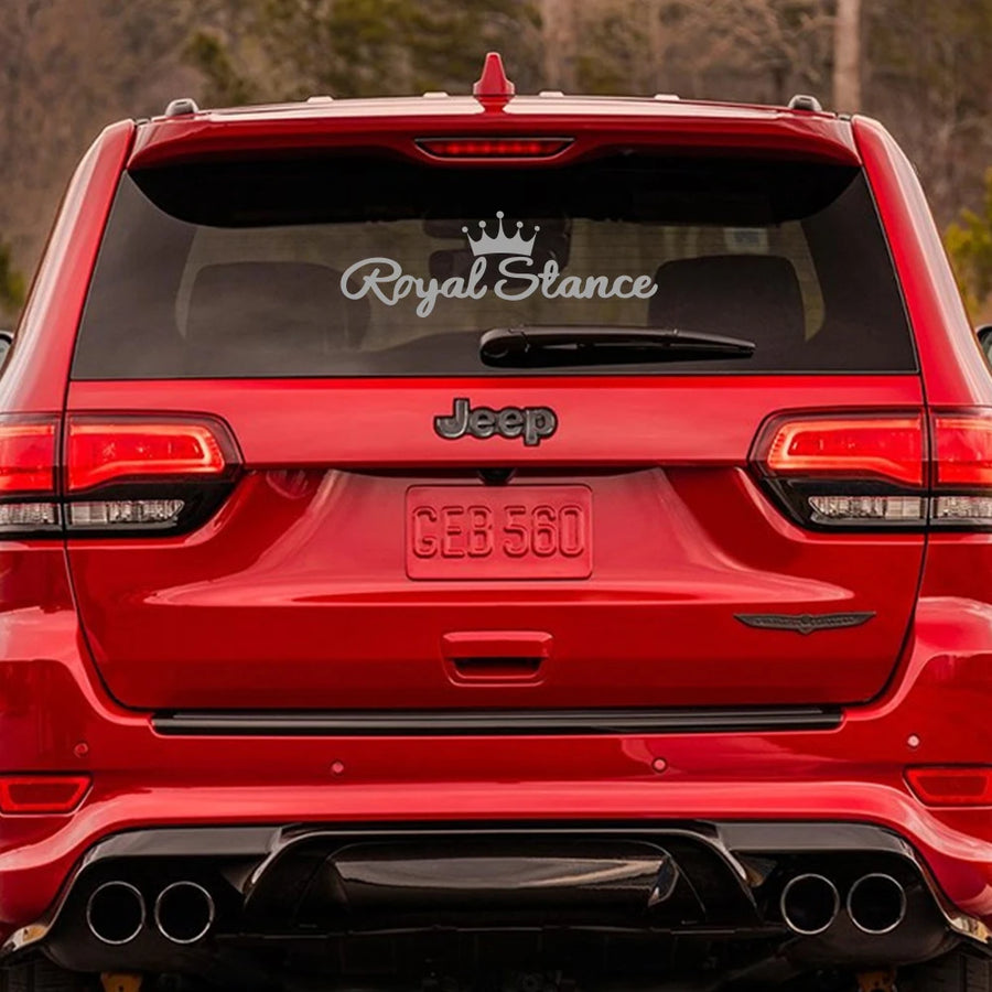 Royal Stance Vinyl Vehicle Decal – 58 × 19 cm