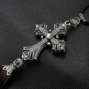 Crystal Cross Rearview-Mirror Hanging Ornament – 35 cm
