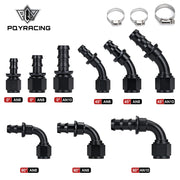 Reusable Push-On Hose End Fittings, AN6/AN8/AN10