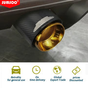 Universal Carbon-Fiber & Stainless Steel Exhaust Tip