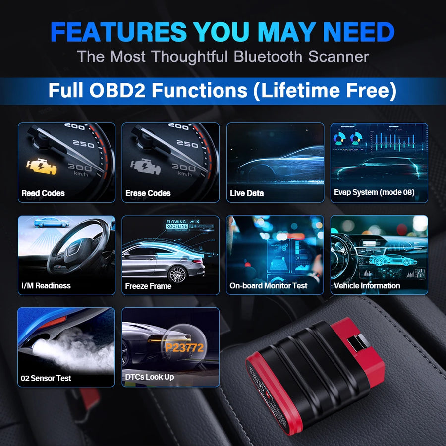 THINKCAR ThinkSafe OBD2 Scanner with 5 Service Functions