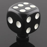 Black-and-White Dice Style Universal Manual-Transmission Shift Knob