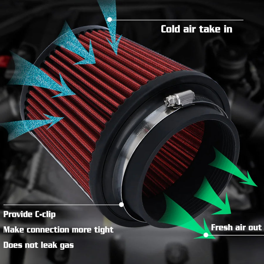 4" 100MM Universal Cold Air Intake Filter