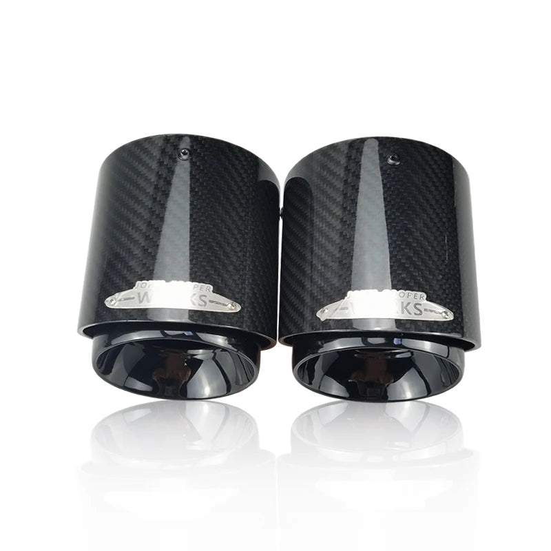 Universal Carbon-Fiber & Stainless Steel Exhaust Tip