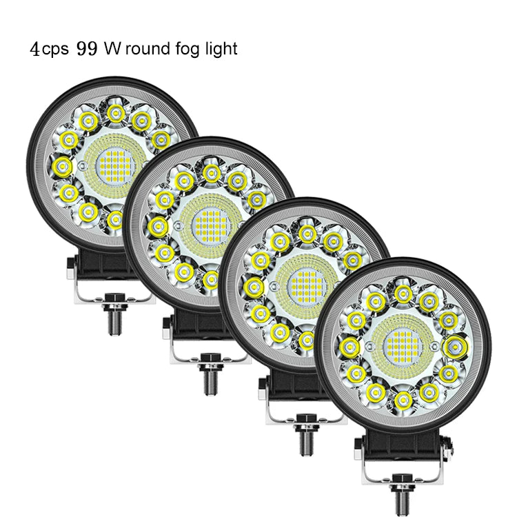 4-Inch LED Work Light Bar – Spot Beam, 12V–24V
