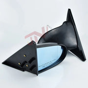 1992-1995 Civic EG Side Mirror Carbon Fiber Look Adjustable Side Door Manual Blue Glass Mirrors