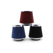 Universal High-Flow Cone Air Filter, 63-90mm Inlets