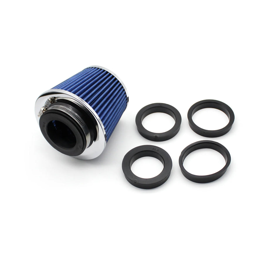 Universal High-Flow Cone Air Filter, 63-90mm Inlets