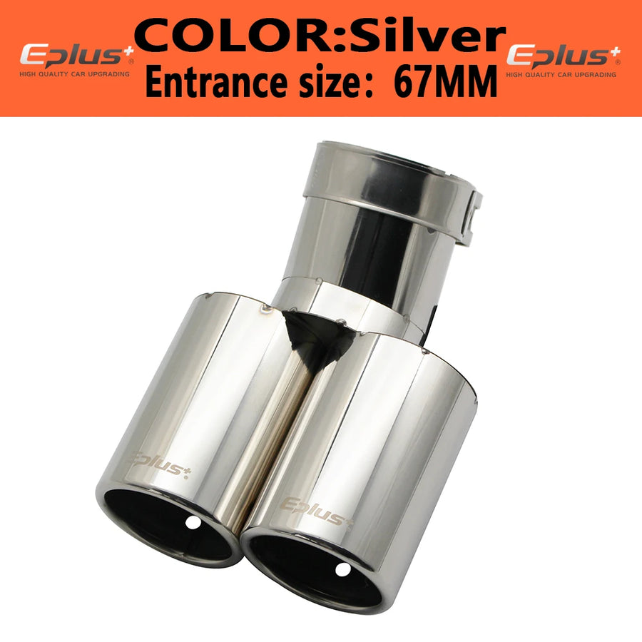 Universal Stainless Steel Exhaust Tip, 63mm