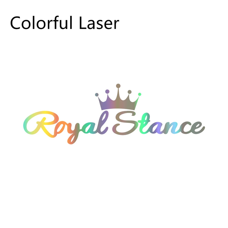 Royal Stance Vinyl Vehicle Decal – 58 × 19 cm