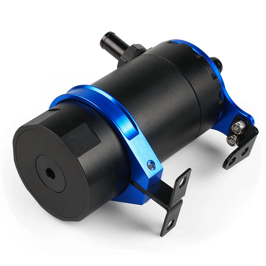 Baffled Aluminum Oil Catch Can Reservoir Tank Kit