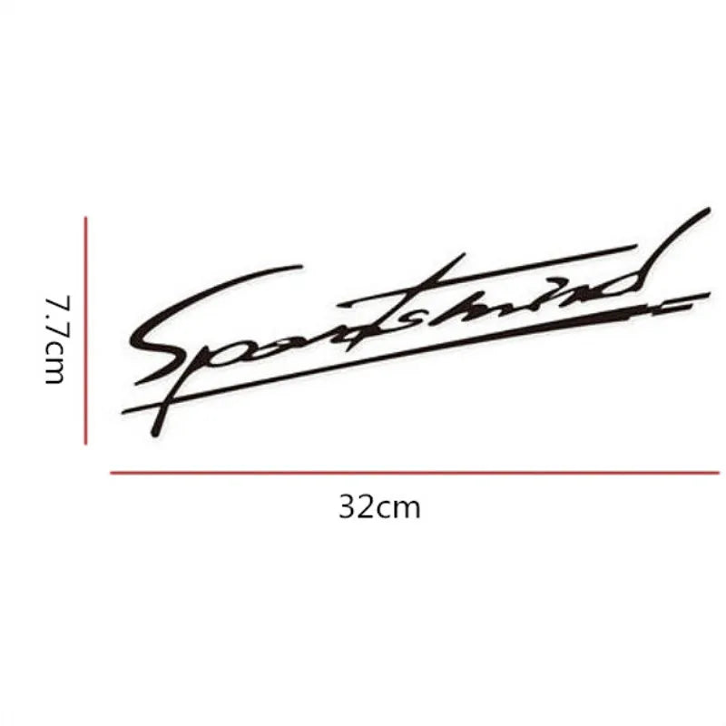 “Sports Mind” Reflective Vehicle Decal – 32 × 7.7 cm
