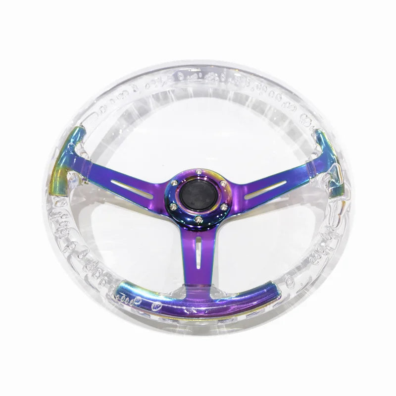 350 mm Shallow-Dish Acrylic Racing Steering Wheel