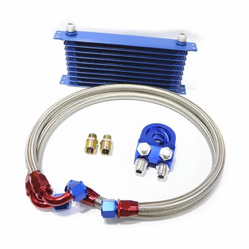 Universal AN10 Engine Oil Cooler Components – 7 to 15 Rows