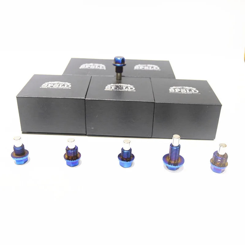 Magnetic Titanium Oil Drain Plug – Multiple Thread Sizes
