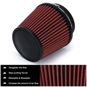 Universal 4-Inch 100mm High-Flow Cold Air Intake Filter