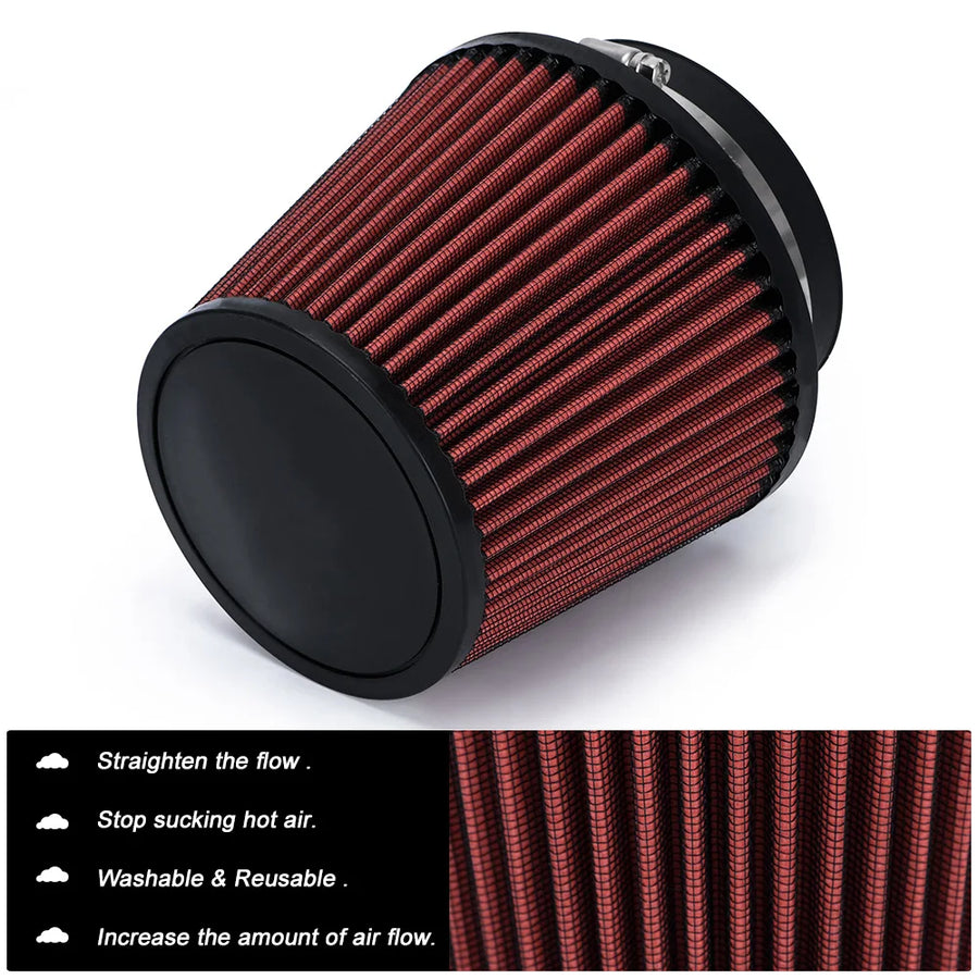 4" 100MM Universal Cold Air Intake Filter