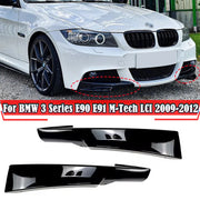 Front Bumper Splitters for 2009–2012 BMW E90/E91 M-Tech LCI – Pair