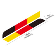 German Tricolor Door Stripe Decals – 1 or 2 Pairs