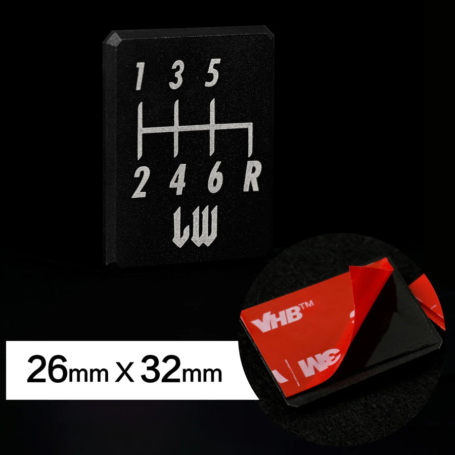 Manual Transmission Shift Pattern Decal