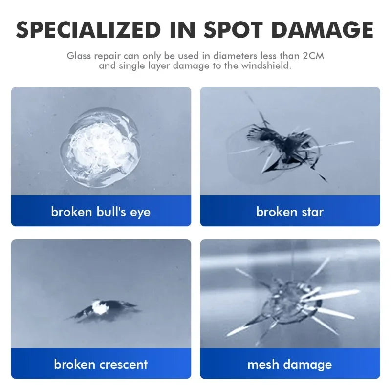 Windshield Chip and Small Crack Repair Resin Kit
