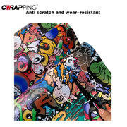 JDM Skull Graffiti Decorative Vinyl Wrap Film