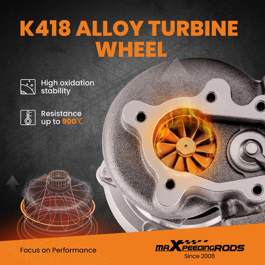 GT2871 Water-Cooled Turbocharger, 1.8L-3.0L Applications