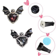 1pc Car Vent Clip Bat Skull Shape Rhinestone Decor Car Air Vent Clip Car Air Freshener