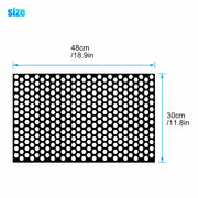48 x 30 cm Universal Black Honeycomb Tail-Light Decal Sheet