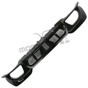 Gloss Black Rear Bumper Diffuser with Light for BMW G20 330i/M340i
