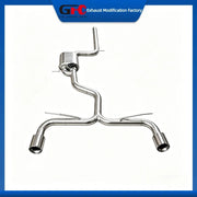 304 Stainless Steel Valved Cat-Back Exhaust System for Volkswagen Golf GTI MK7.5 MK8.5 2020-2025