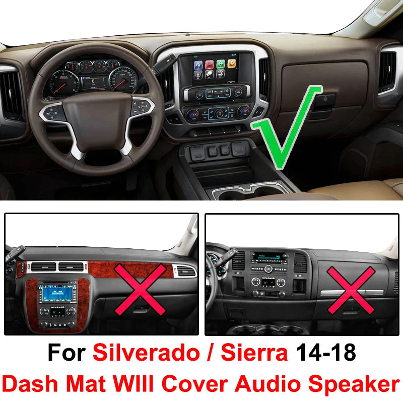 All-Weather Floor Mats for Car Dashboard 2014-2018
