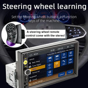 7 in Single-DIN MP5 Receiver with Wired CarPlay/Android Auto & Camera