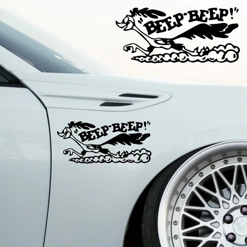 Road Runner Cartoon Vinyl Decal – Two Sizes
