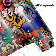 JDM Skull Graffiti Decorative Vinyl Wrap Film