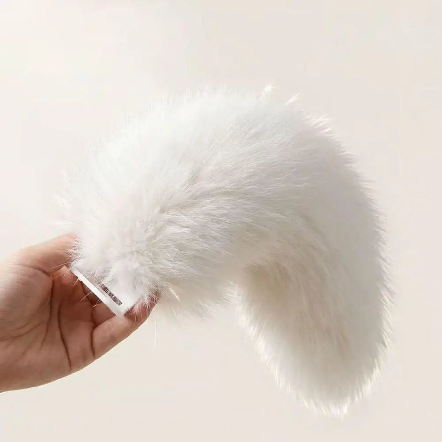 Remote-Controlled Sound-Activated Plush Wagging Tail for Cars and Bicycles