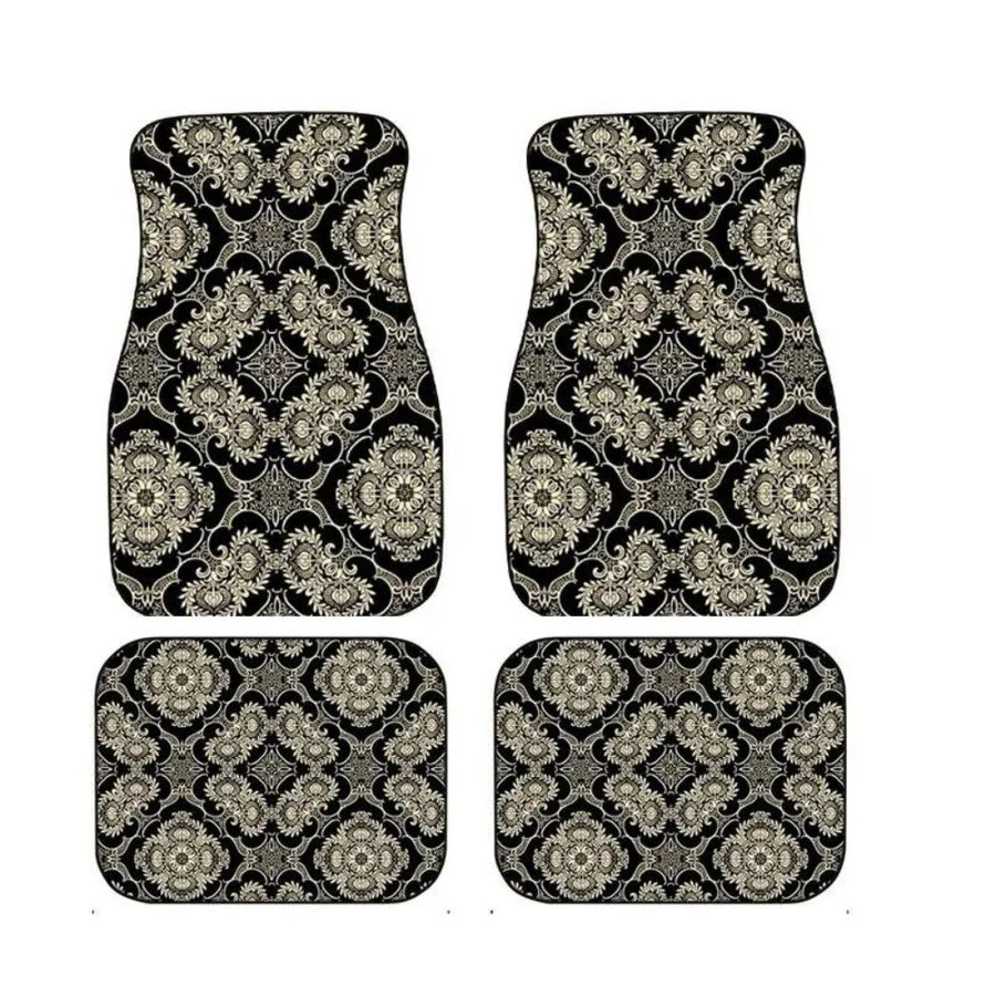 Bohemian-Style Universal Car Floor Mats – 4-Piece Set