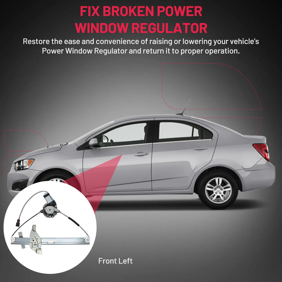 Front Power Window Regulator with Motor for 2006–2013 Chevrolet Impala