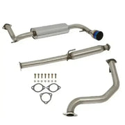 Honda CRX 1.5L Stainless Cat-Back Exhaust – 4.5-Inch Burnt Tip, 1990–1991