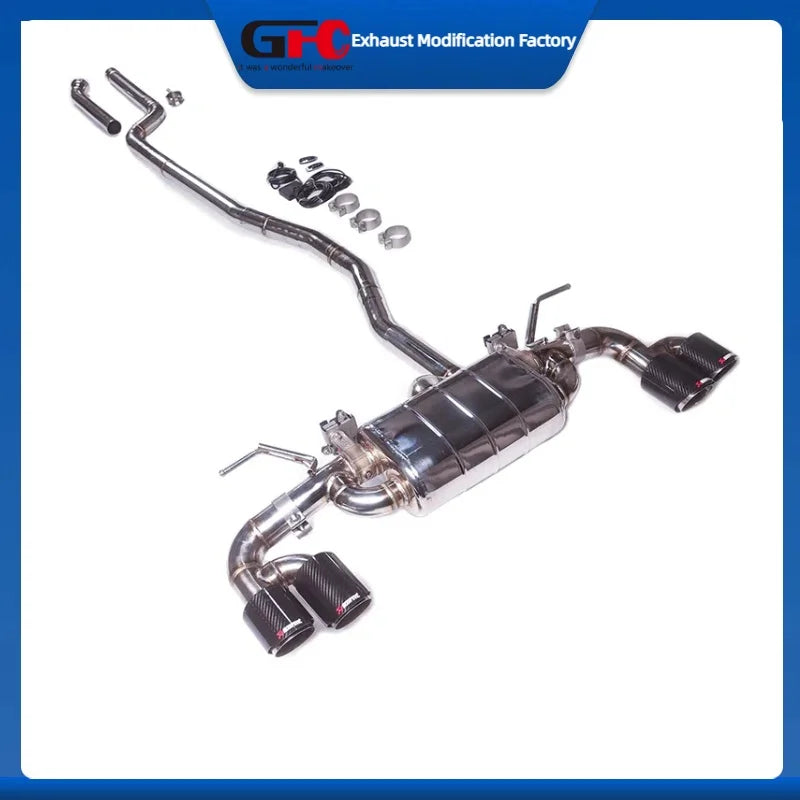304 Stainless Steel Valved Cat-Back Exhaust System for BMW 2 Series 2013-2018
