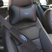 Ford Car Headrest Neck Pillow and Seat Belt Shoulder Pad Set – 2/4-Piece