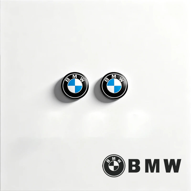 Round Car Key Emblem Badge Stickers for BMW – 2, 5 or 10 Pieces