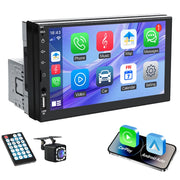 7-Inch Single-DIN CarPlay and Android Auto Touchscreen Receiver
