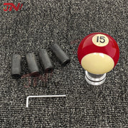Number 1-15 Billiards Ball Design Shift Knob Universal Modified Sports Gear Stick Shifter Knob