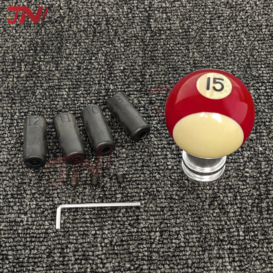 Number 1-15 Billiards Ball Design Shift Knob Universal Modified Sports Gear Stick Shifter Knob