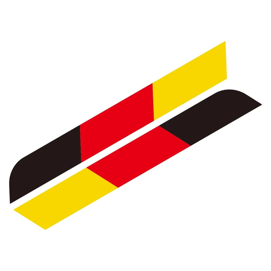 German Tricolor Door Stripe Decals – 1 or 2 Pairs