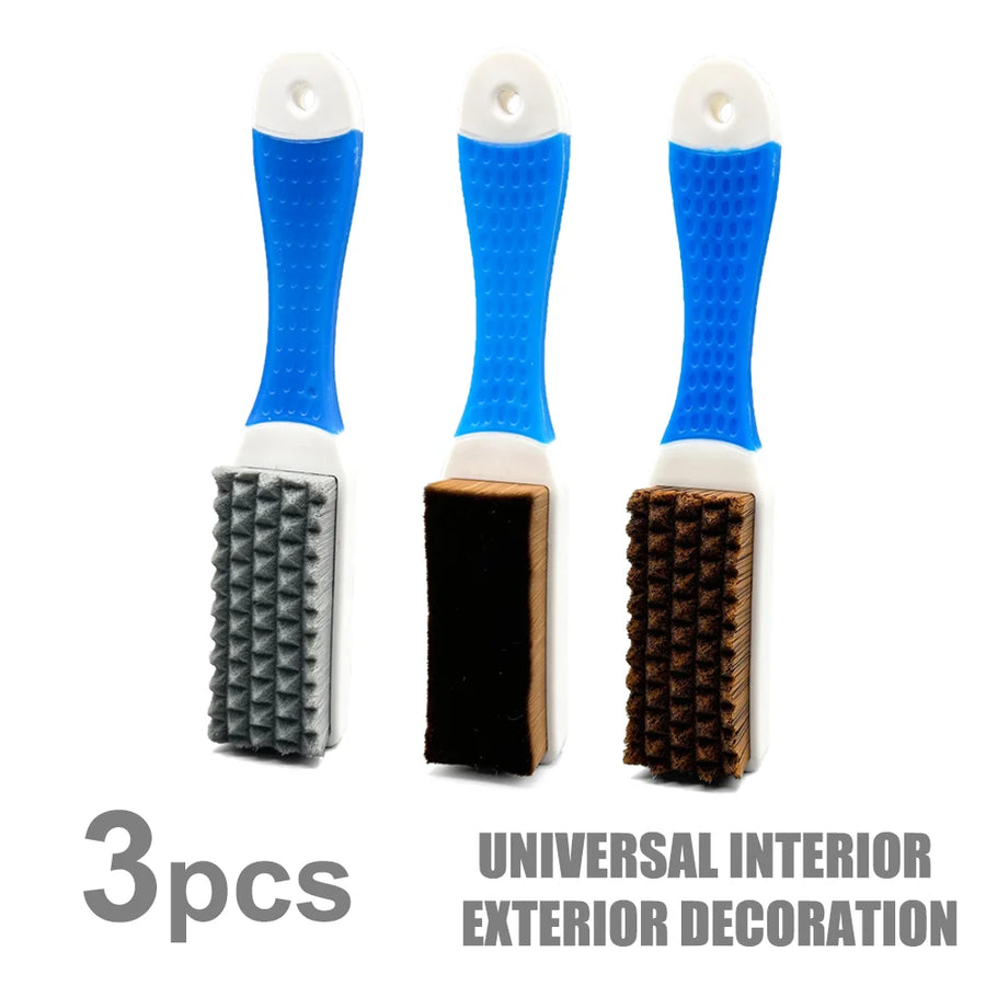 Nylon Car Detailing Brushes - Assorted Shapes & Firmness