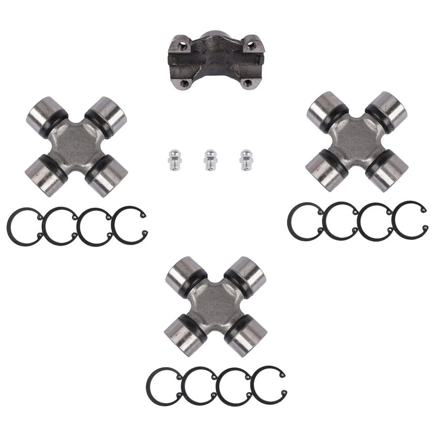 3-piece U-joint and Cv Socket Set for Jeep Wrangler Tj and Cherokee Xj 1984-2006