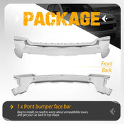 Chrome Front Bumper Face Bar – 2019–2022 Chevrolet Silverado 1500