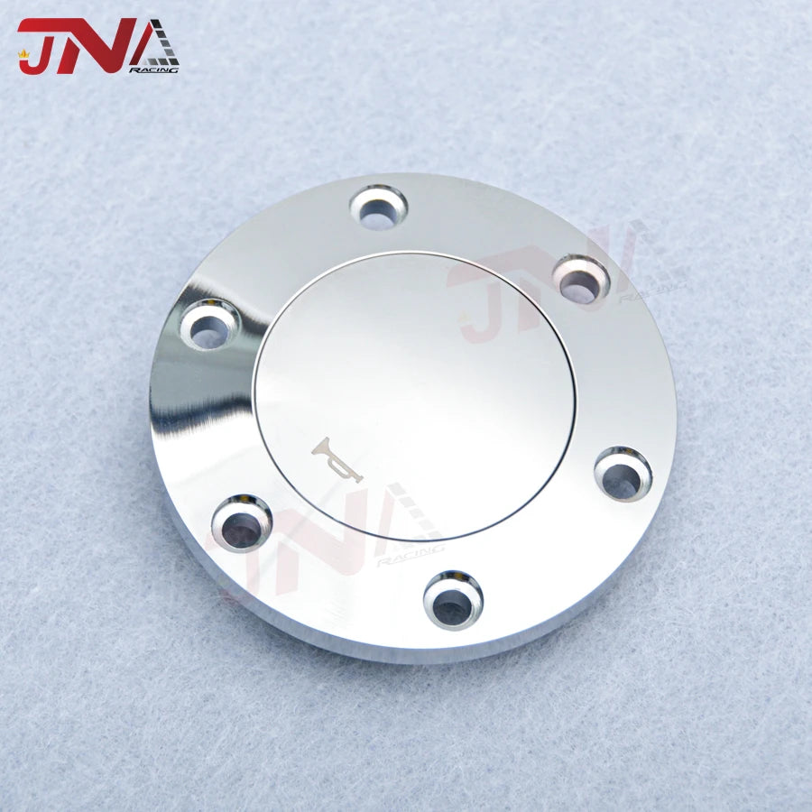 Universal Horn Button Chrome Billet Suit Classic Steering Wheel Horn Push Cover 70MM PCD